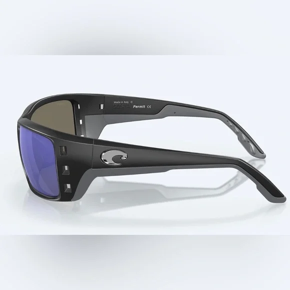 🕶️🌞COSTA Del Mar Permit Matte Black/Blue Mirror 580G Polarized 62mm Sunglasses🌞 - Picture 7 of 11